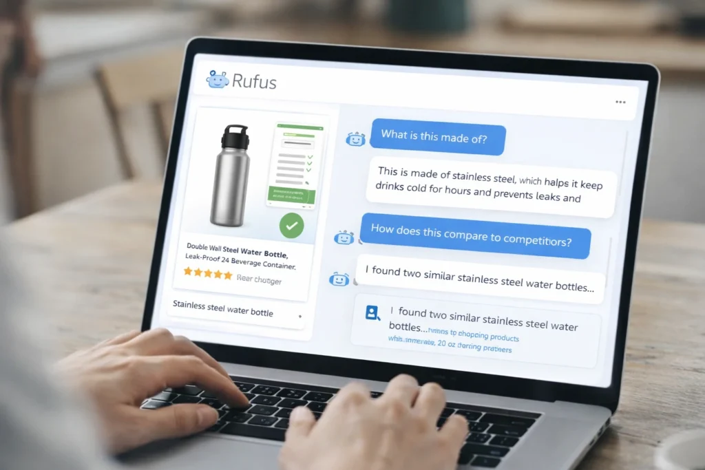 AI assistant helping manage Amazon seller account.