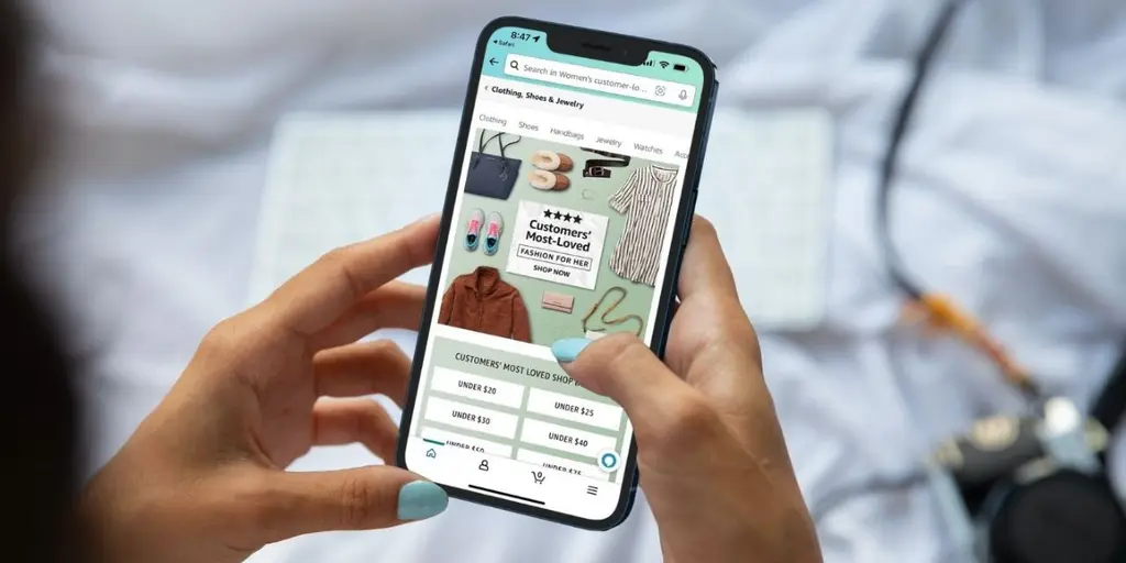 Amazon shopping app on phone showing product competition and marketplace listings.