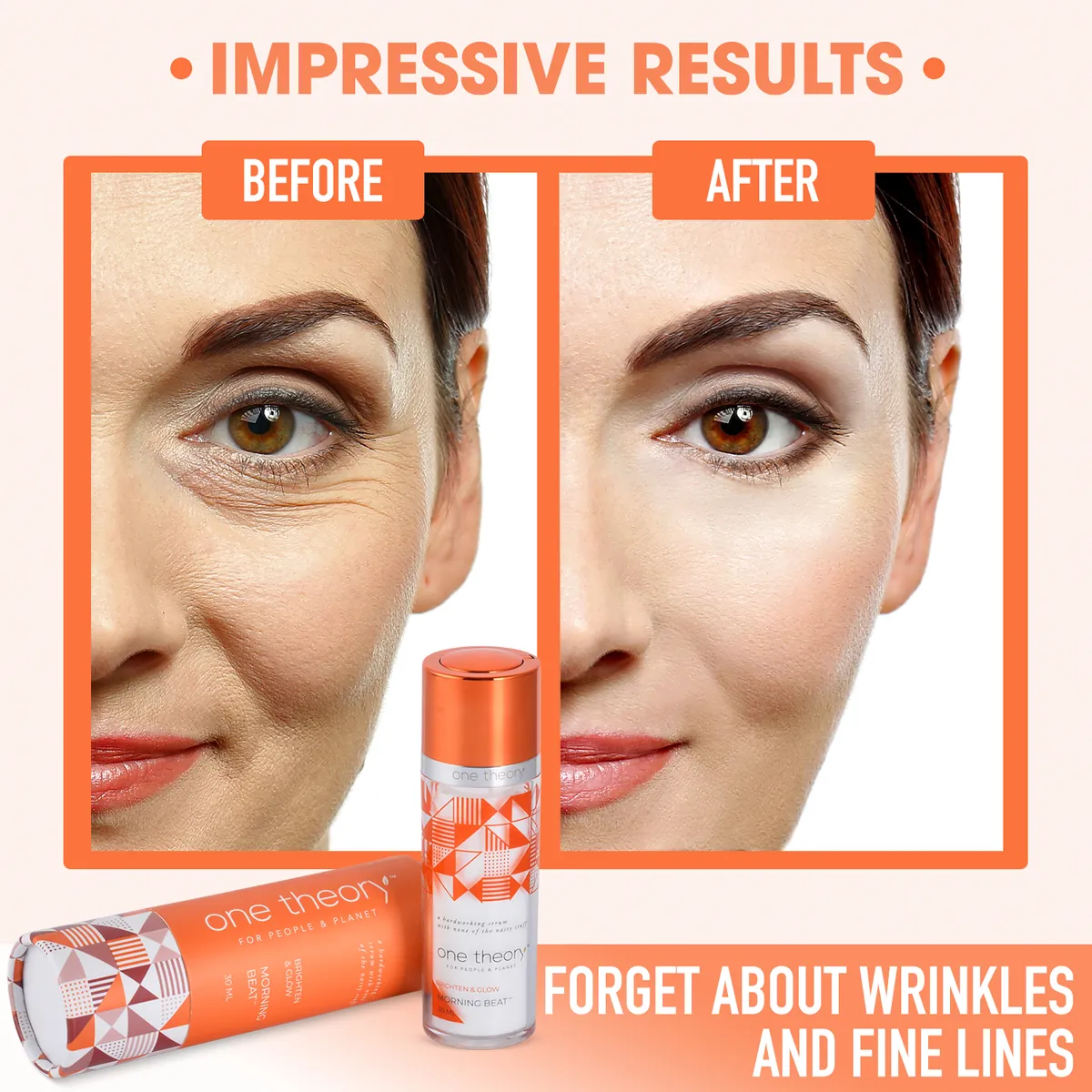 Before / after example shot in the Captora studio
