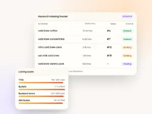 Amazon listing optimization and SEO example