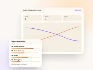 Amazon PPC advertising campaign dashboard