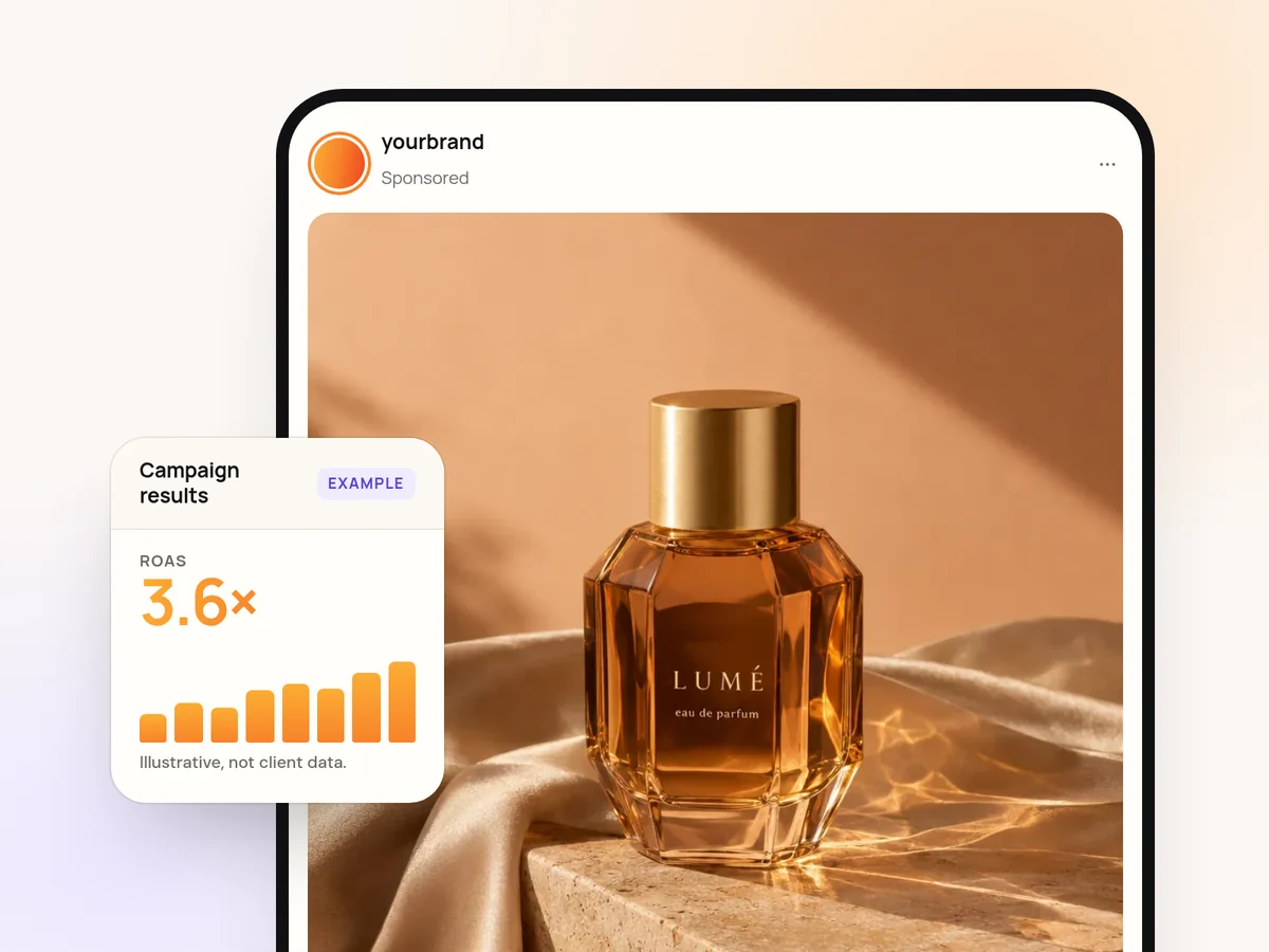 Facebook and Instagram advertising example